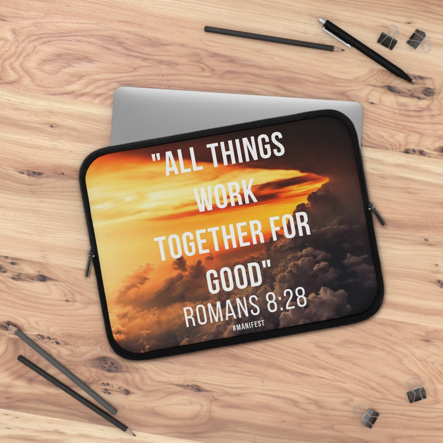 Romans 8:28 Laptop Sleeve