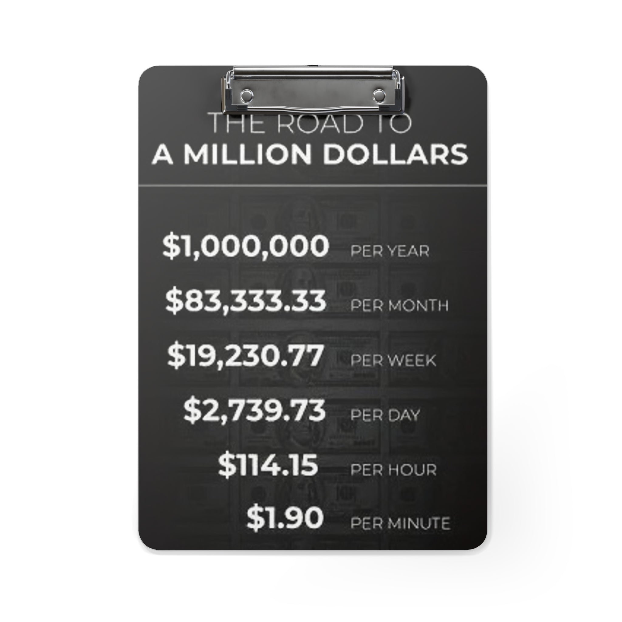 Millionaire Motivation Clipboard (MEN)