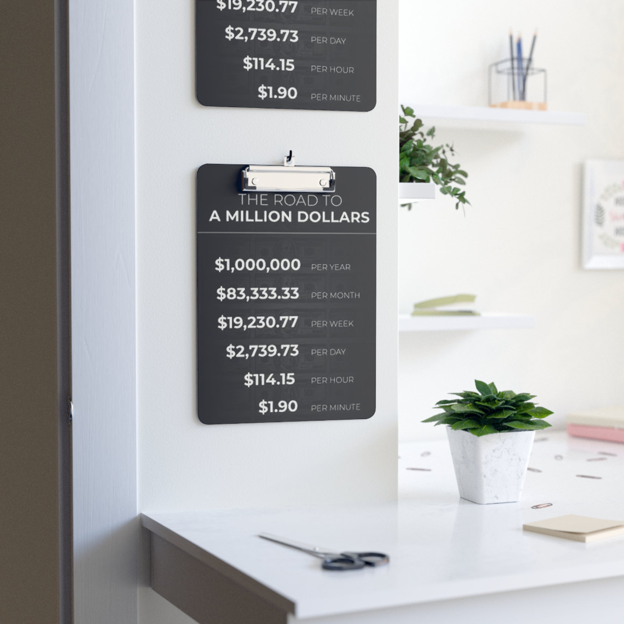 Millionaire Motivation Clipboard (Female)