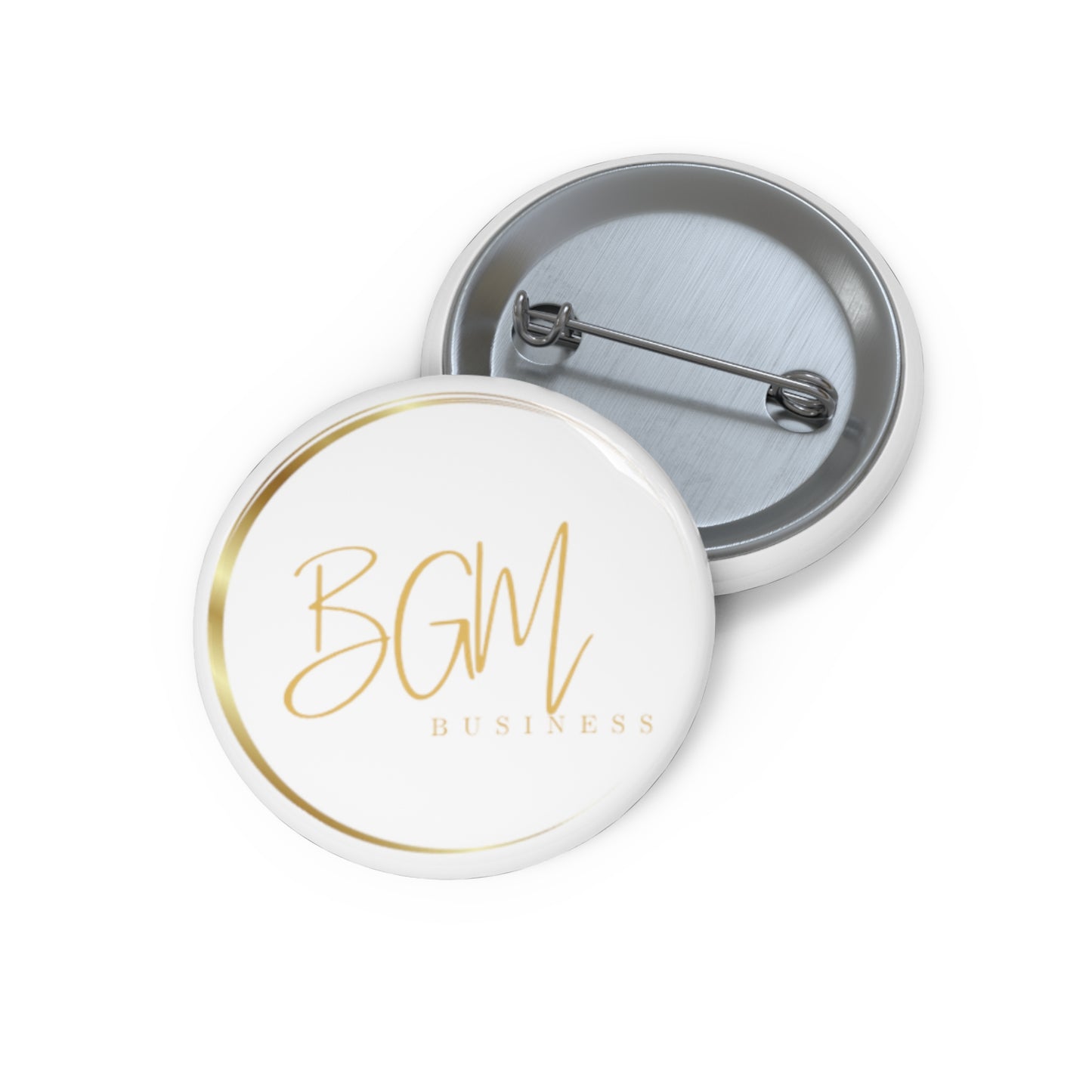BGM Pin Logo Buttons