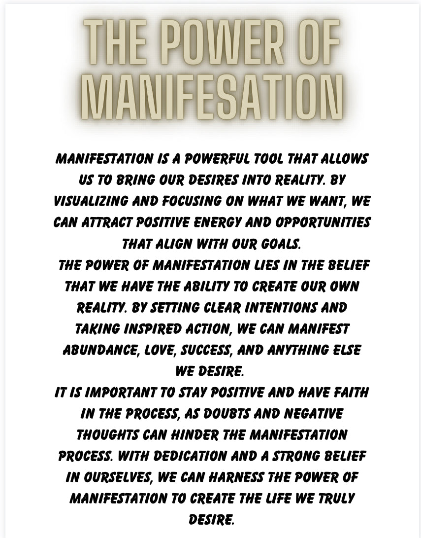 Manifestation Journal