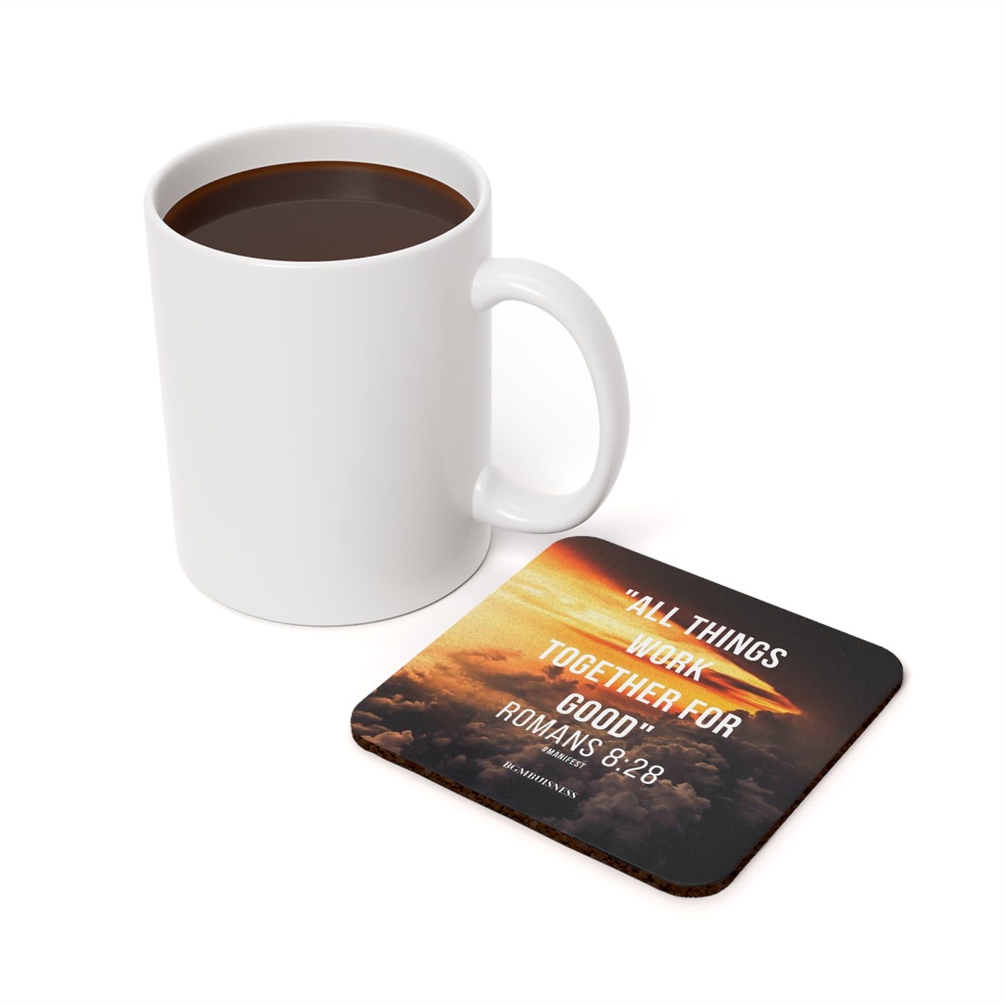 Romans 8:28 Coaster