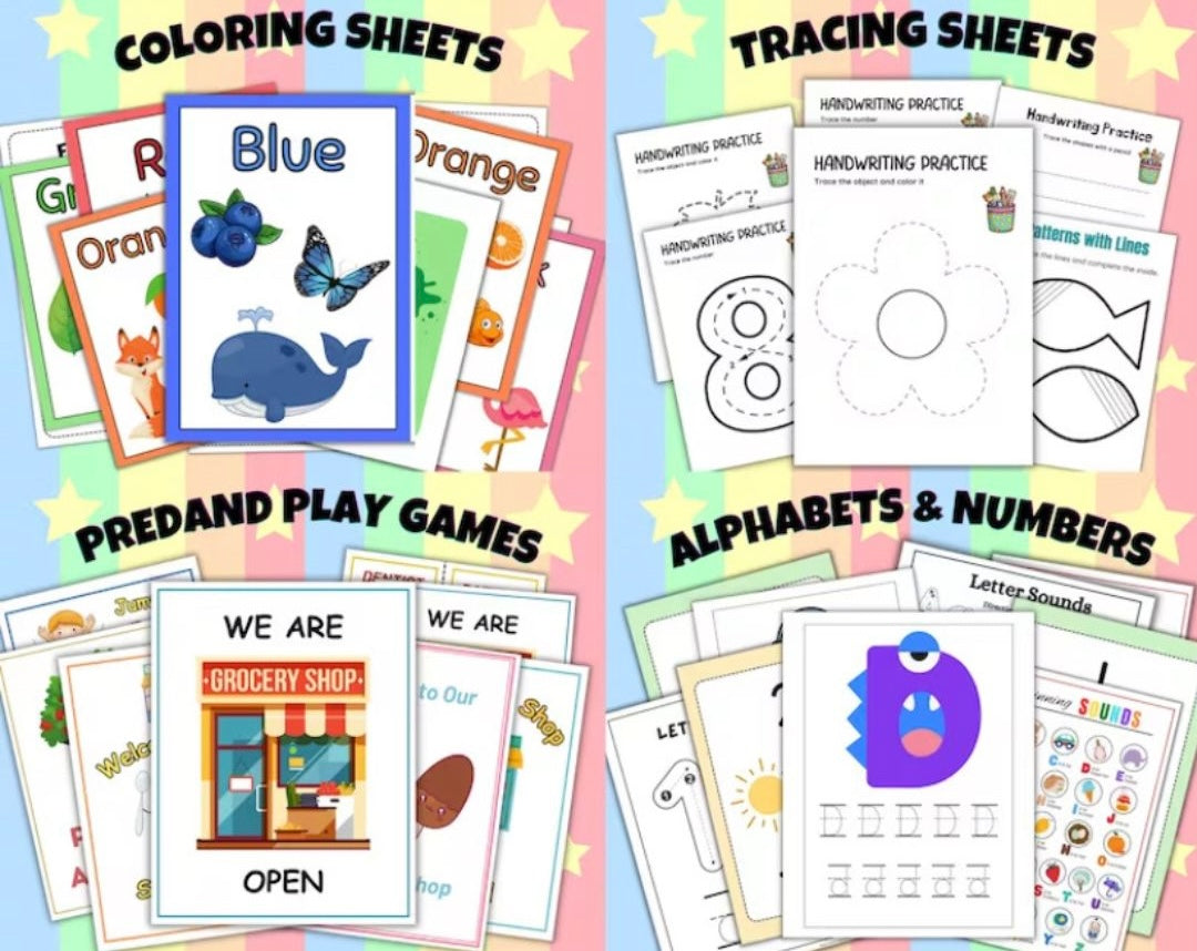 Preschool/Kindergarten MEGA Learning Bundle (4000+ Pages )